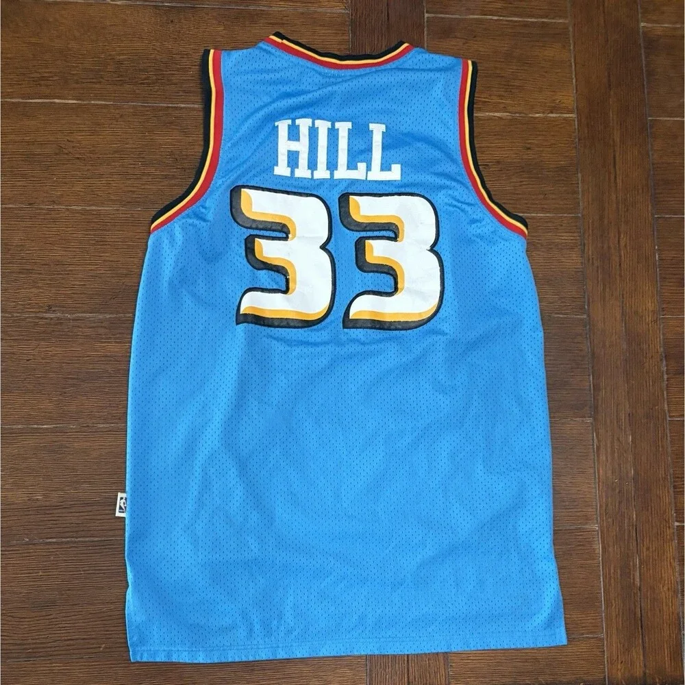 Grant Hill Detroit Pistons Adidas Hardwood Classics Basketball Jersey Mens M